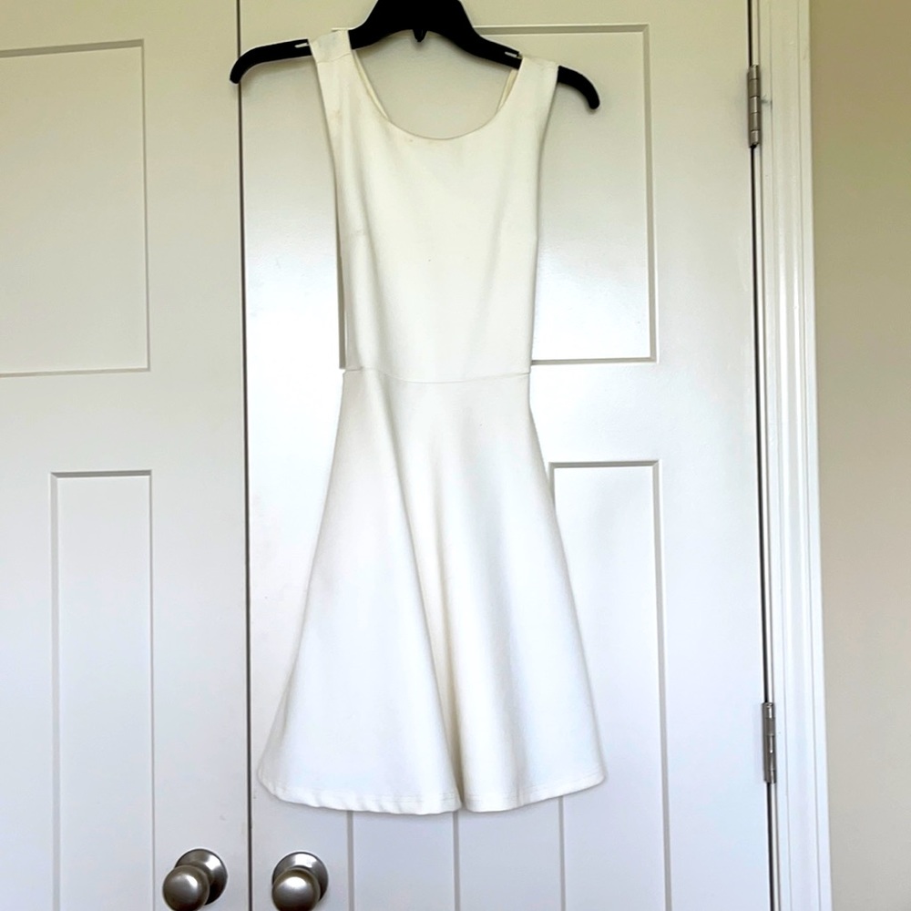 Francescas white mini dress size S